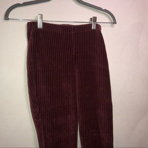 Maroon velvet, trendy pants! ♥️